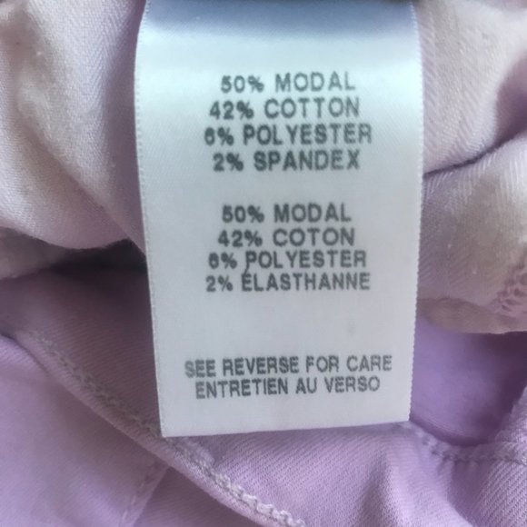 7 FOR ALL MANKIND 7FAMK LAVENDER SKINNY Denim Pastel Jeans! Size 23! - Picture 5 of 6